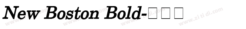 New Boston Bold字体转换
